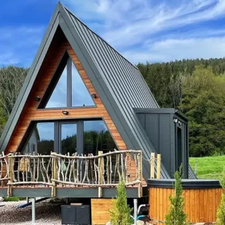 Chalet Atypique en A-Fram dans les Vosges avec spa