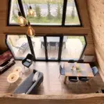 Intérieur chalet 6 personnes Gérardmer architecture A-Frame